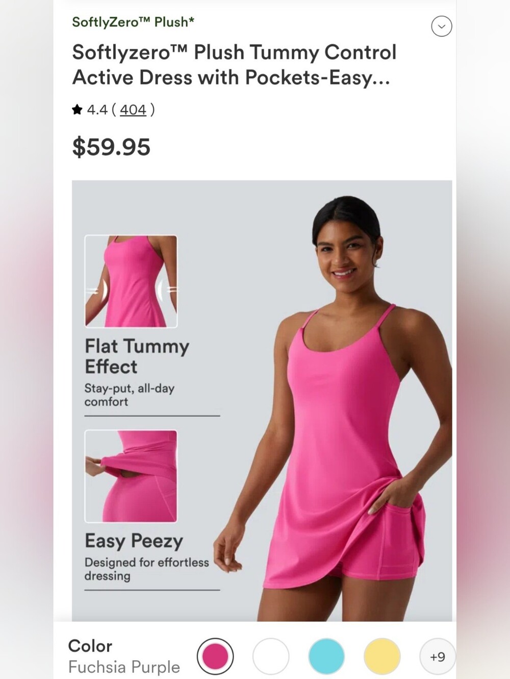 Halara Tummy Control Active Dress